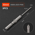 3-Pack S2 Steel 60mm Electric Screwdriver Bits | High Strength Screwdriver Bits Richie's A2