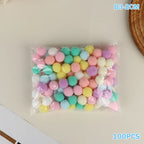 100 Pcs Fluffy Pom Poms 10–30mm | Kids DIY Craft Supplies DIY Craft Supplies Richie's B3