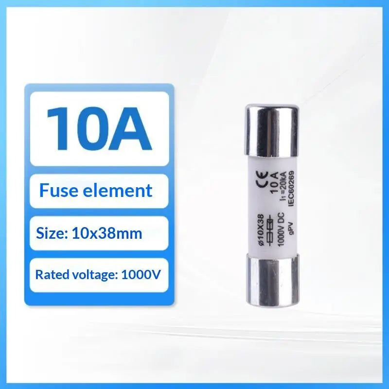 DC 1000V Solar PV Fuse 10x38mm ZHPV-32 2P Holder Kit PV Fuse Holder Kit Richie's A1
