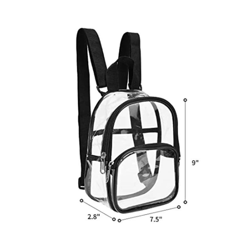 Clear PVC Transparent Backpack – Waterproof Stadium-Approved Bag Transparent Backpack Richie's