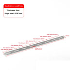 Stainless Steel Flat Corner Bracket Mending Plate Furniture Brace Corner Bracket Richie's Round 8holes