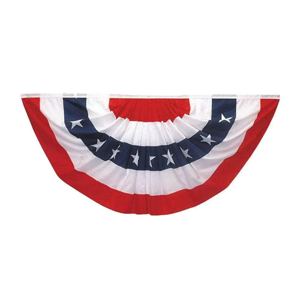 USA Pleated Fan Flag – Patriotic Bunting Half Fan Banner Patriotic Fan Flag Richie's M