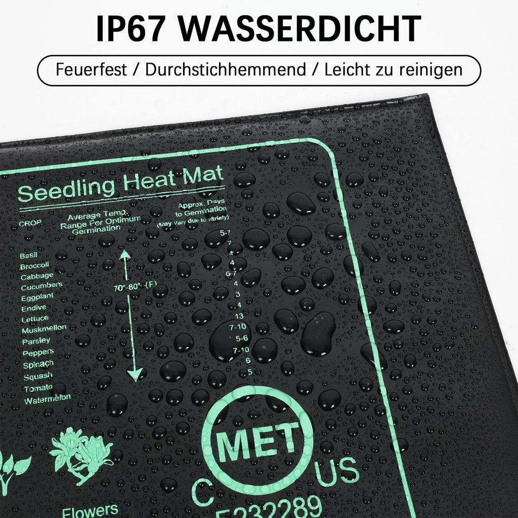 Seedling Heat Mat 110V/220V Waterproof Germination Heating Pad Seedling Heat Mat Richie's