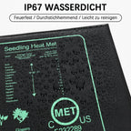 Seedling Heat Mat 110V/220V Waterproof Germination Heating Pad Seedling Heat Mat Richie's