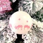 40Pcs Pink White Shatterproof Christmas Ball Ornaments Set Christmas Ornaments Set Richie's