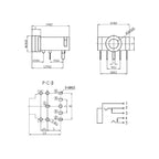 10Pcs PJ-307 3.5mm Female 5-Pin TRS Stereo Audio Jack Connectors Audio Jack Connector Richie's
