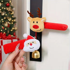 Santa Claus Door Handle Covers | Christmas Glove Decorations Christmas Door Decoration Richie's