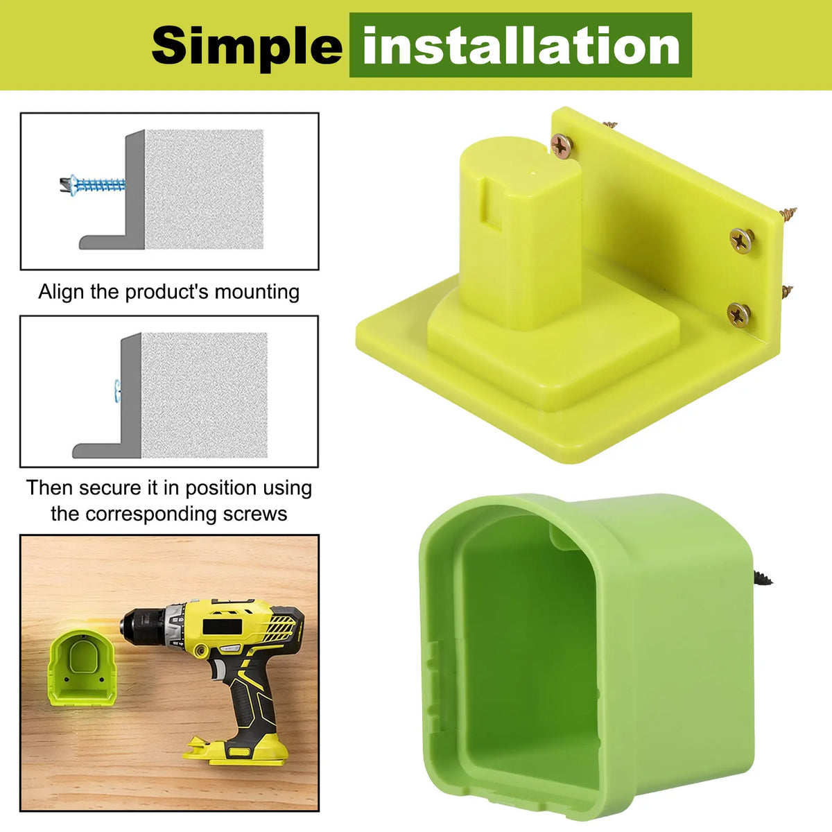 Ryobi 18V Power Tool & Battery Wall Mount Holder Set 16pc Tool Wall Mount Set Richie's