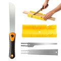 Mitre Box & Pull Saw Set – 4 Angles, 3 Blades | Woodworking Mitre Box Saw Set Richie's about 16.5-18-18.2cm