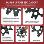 23-in-1 Snowflake Multitool with Fidget Spinner | EDC Pocket Tool EDC Multitool Richie's