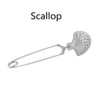 Stainless Steel Tea Infuser Strainer – Reusable Loose Leaf Filter Tea Infuser Strainer Richie's Scallop