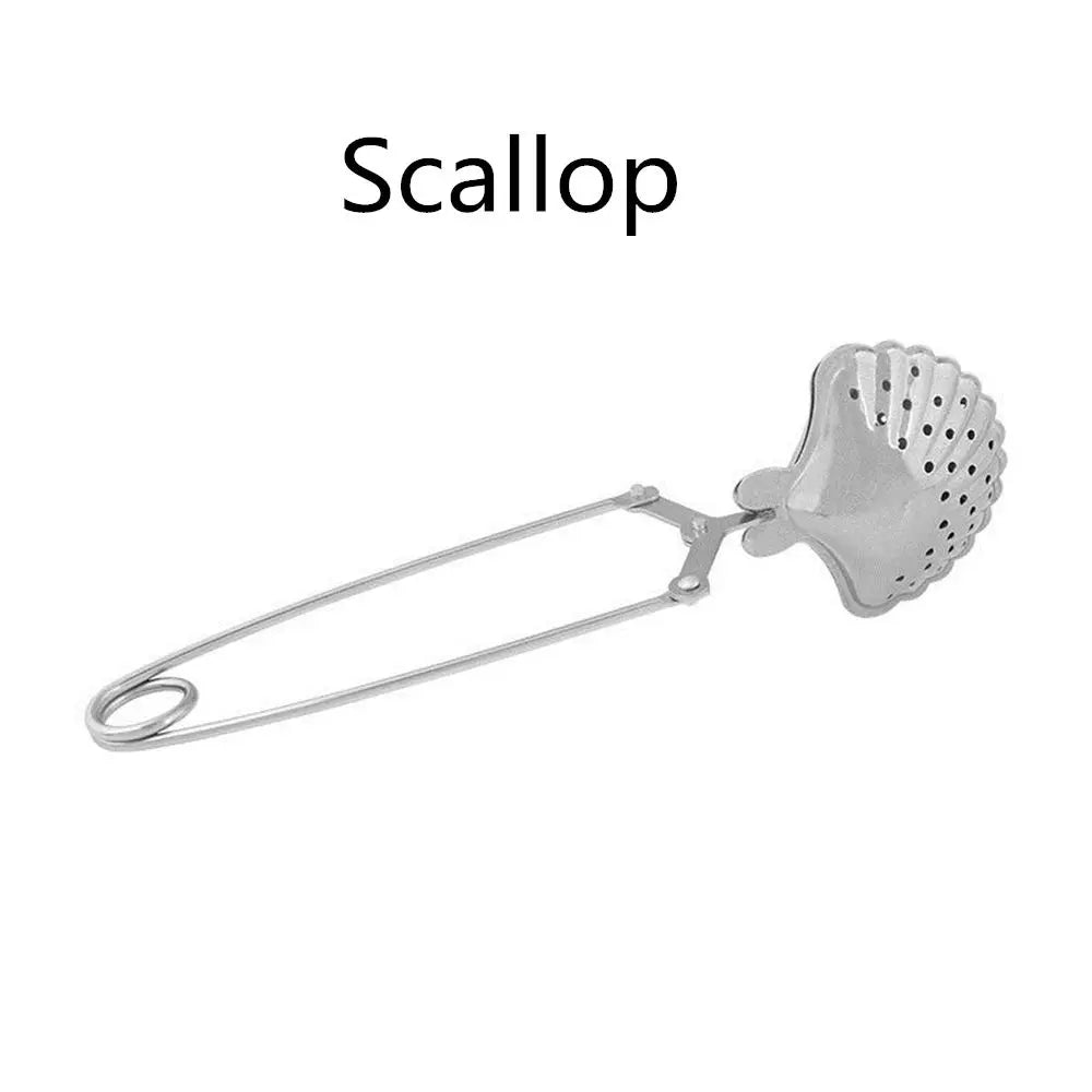 Stainless Steel Tea Infuser Strainer – Reusable Loose Leaf Filter Tea Infuser Strainer Richie's Scallop