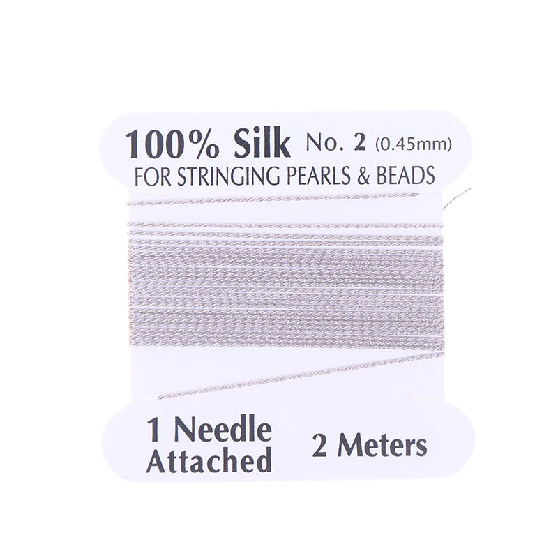 0.45mm Natural Silk Cord Rope – DIY Jewelry Making Thread Jewelry Making Cord Richie's Gray