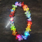 Bohemian Multicolor LED Hawaii Flower Lei Silk Petal Party Wreath Costume Accessory Richie's Multicolor 1