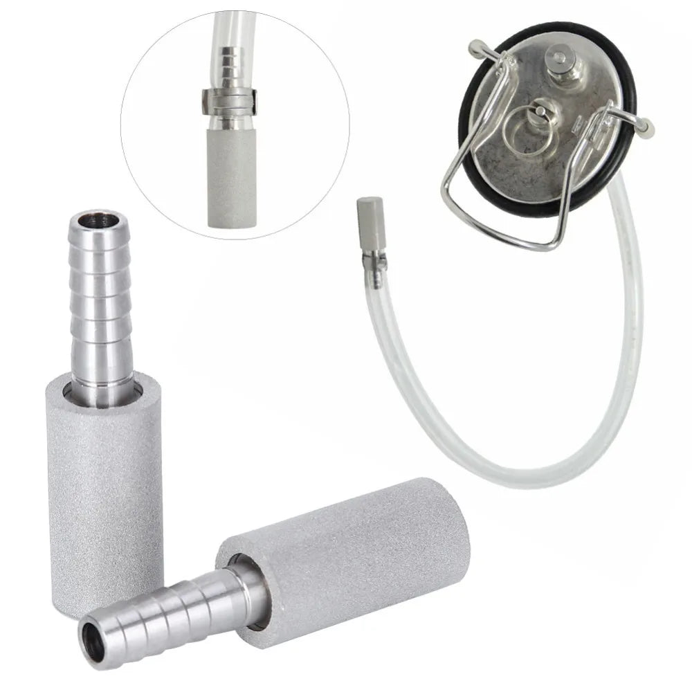 2-Pack 0.5 Micron Stainless Steel Aeration & Carbonation Stone Brewing Diffusion Stone Richie's