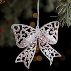 Glitter Pink Christmas Ornaments – Angel, Snowflake & Bell Christmas Ornament Richie's