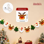 DIY Felt Christmas Tree Garland Pom Pom Pull Flag Banner Christmas Garland Richie's