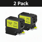 2-Pack Btag 231 Label Tape 12mm Black on White – Brother PT Label Maker Tape Richie's Yellow