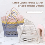 PP Hollow Bathroom Storage Basket – Large Capacity Laundry Hamper Bathroom Storage Basket Richie's