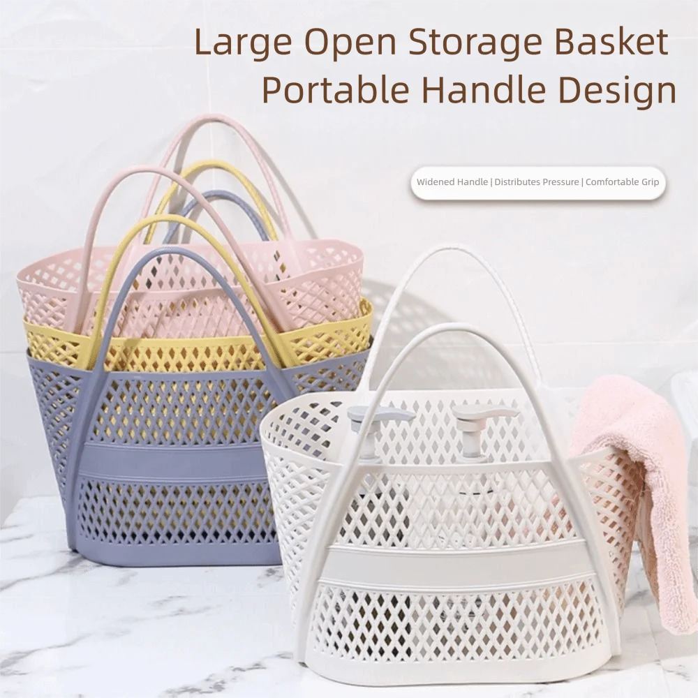 PP Hollow Bathroom Storage Basket – Large Capacity Laundry Hamper Bathroom Storage Basket Richie's