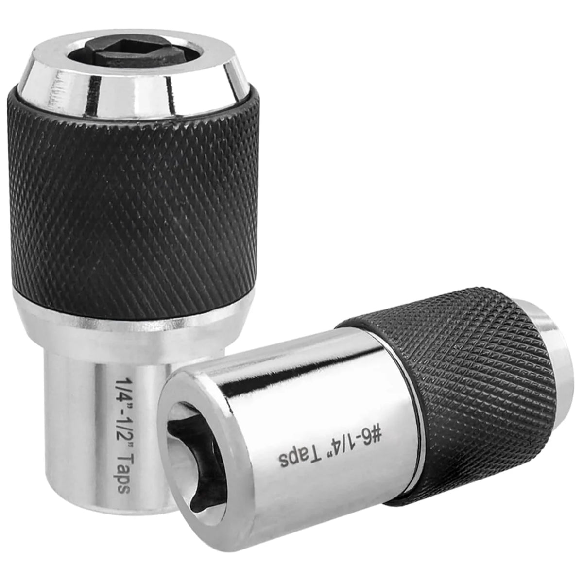 2-Piece Adjustable Tap Socket Set – 3/8" Drive CR-MO Steel Tap Socket Adapter Richie's Silver