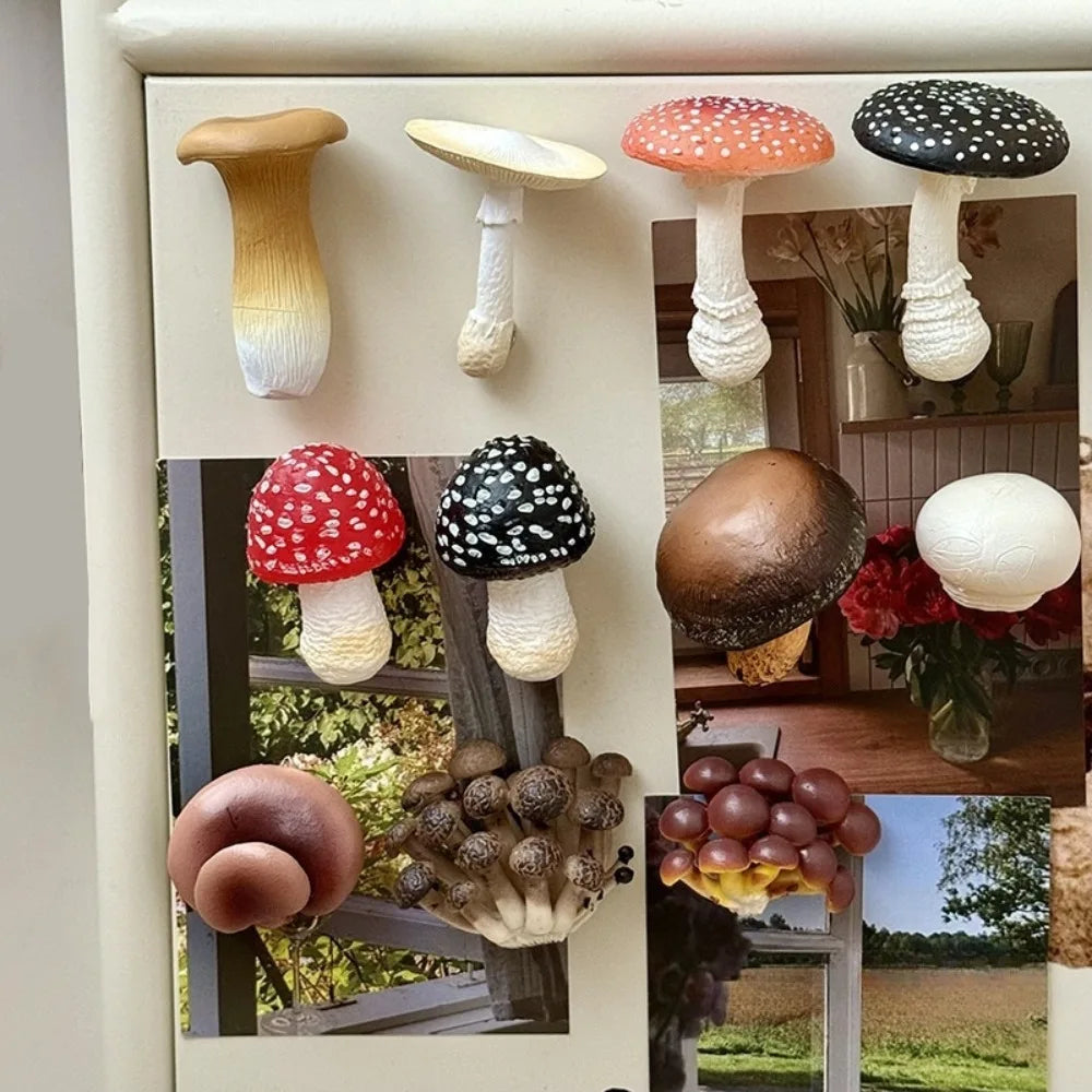 3D Mushroom Fridge Magnets – Cute Resin Cartoon Home Decor Decorative Fridge Magnets Richie's