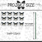 12PCS 3D Multicolor Butterfly Garden Stakes – Indoor & Outdoor Garden Stakes Richie's PY33000