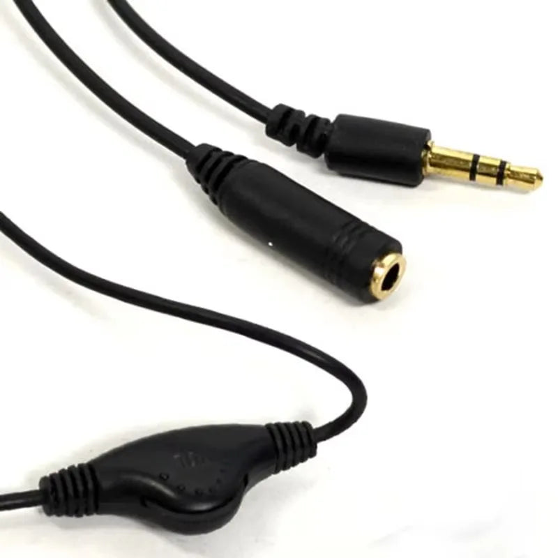 3.5mm AUX Male to Female Extension Cable with Volume Control Audio Extension Cable Richie's