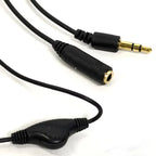 3.5mm AUX Male to Female Extension Cable with Volume Control Audio Extension Cable Richie's