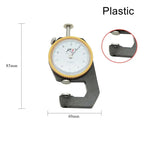 Handheld Leather Thickness Gauge 0–10mm | 0.1mm Dial Precision Thickness Gauge Richie's Plastic