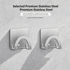 No-Drill Curtain Rod Holder Wall Mount Clamp Hook – 2pcs Curtain Rod Holder Richie's