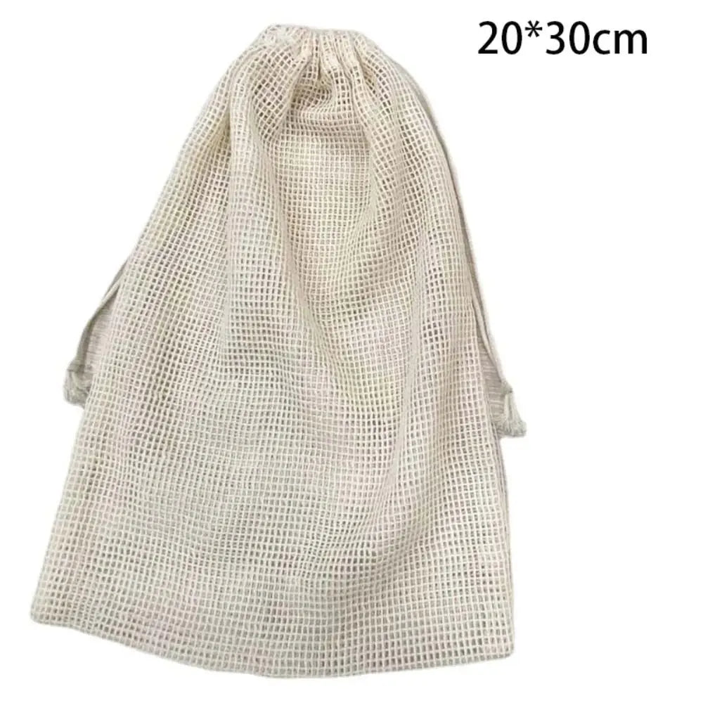 Reusable Cotton Mesh Bag – Eco-Friendly Produce & Shopping Bag Reusable Mesh Bag Richie's 20x30cm