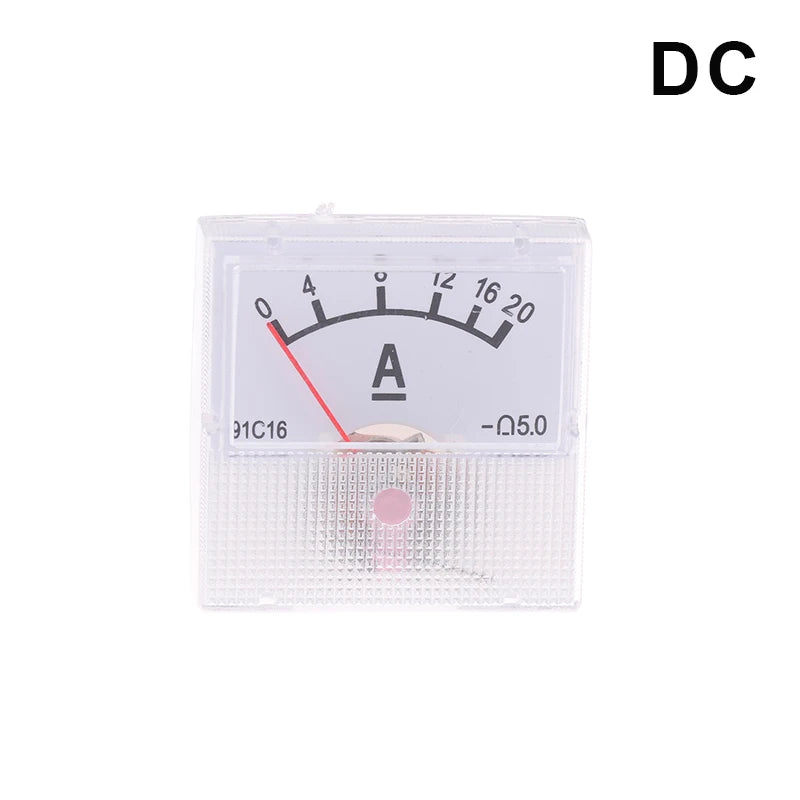 Analog Panel Voltmeter Ammeter AC/DC Voltage Current Meter Analog Panel Meter Richie's DC 20A