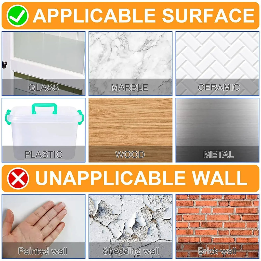 FUCHU Nano Double-Sided Tape – Reusable, Waterproof Wall Mounts Nano Mounting Tape Richie's