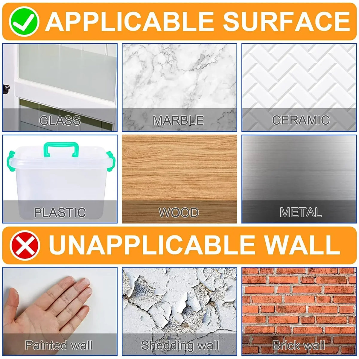 FUCHU Nano Double-Sided Tape – Reusable, Waterproof Wall Mounts Nano Mounting Tape Richie's