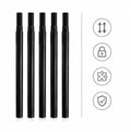 5-Pack Folding Umbrella Telescoping Center Shaft Rod Replacement Umbrella Repair Parts Richie's Default Title