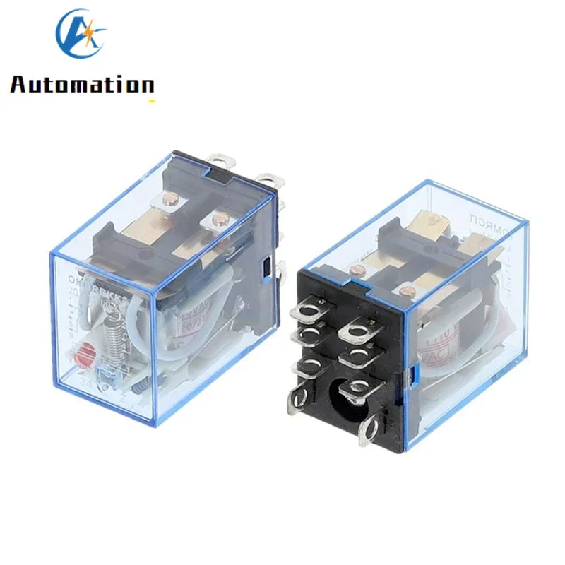 LY2NJ HH62P Electromagnetic Relay 10A 8-Pin DPDT LED Electromagnetic Relay Richie's
