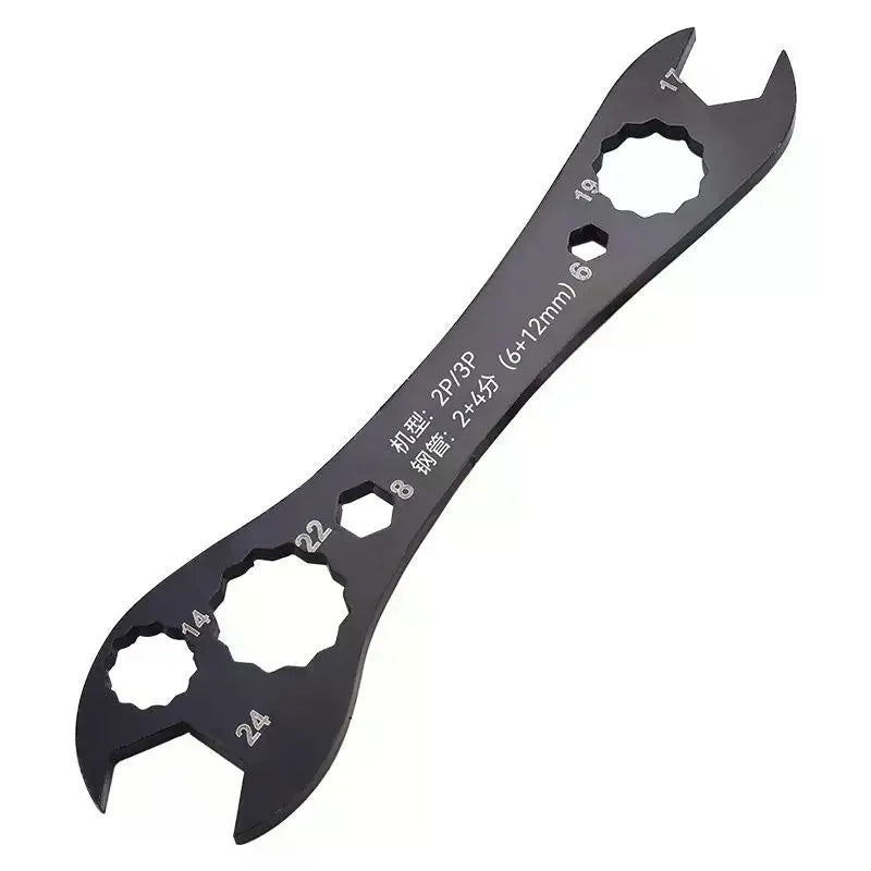AC Double-End Open Wrench 7-in-1 HVAC Tool | 50# Steel HVAC Hand Wrench Richie's