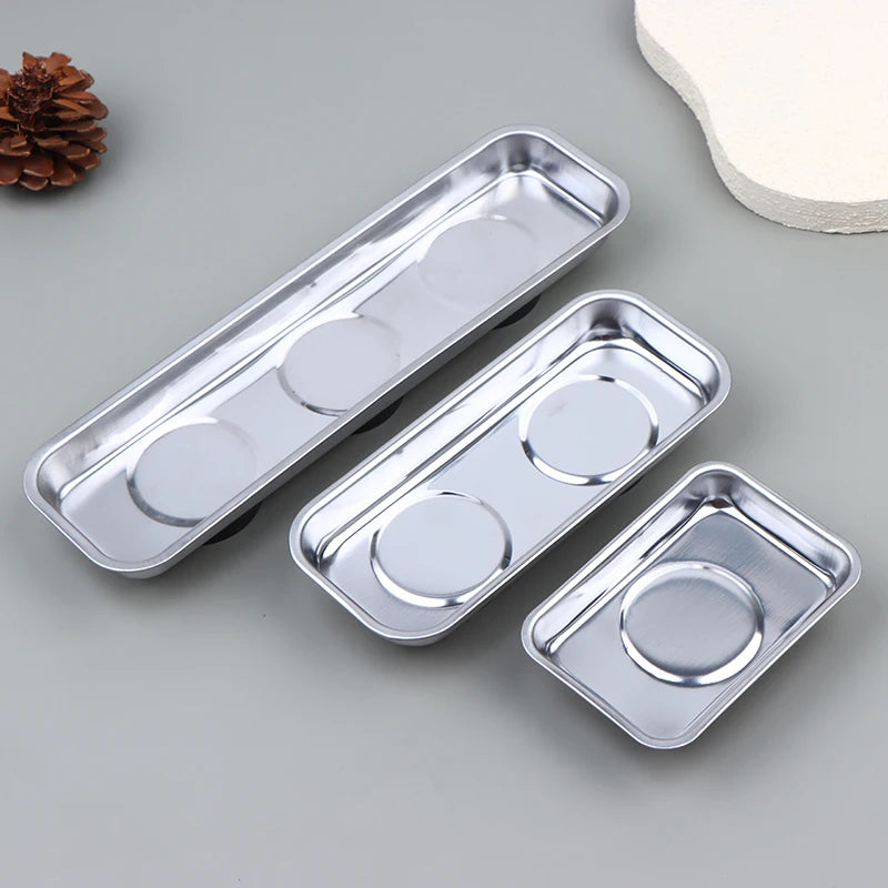 Stainless Steel Magnetic Parts Bowl 4" & 6" | Bolts Nuts Screws Magnetic Parts Tray Richie's