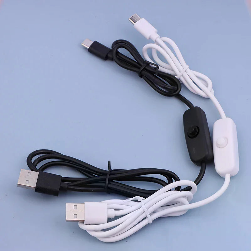 USB to Type-C Switch Cable 1.2M DC 5V 2A Power Supply Wire USB Switch Cable Richie's