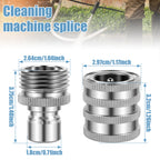 4Pcs Stainless Steel Garden Hose Quick Connector 3/4" Fitting Garden Hose Connector Richie's