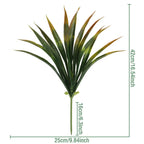 42cm Artificial Gladiolus Branch Faux Green Plant Décor Artificial Plant Branch Richie's Orange