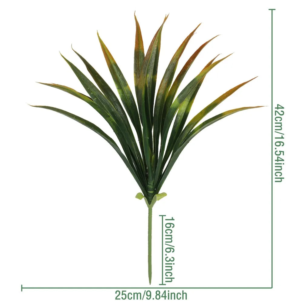 42cm Artificial Gladiolus Branch Faux Green Plant Décor Artificial Plant Branch Richie's Orange