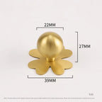 Modern Brass Cabinet Pull Gold with Backplate – Drawer Handle Cabinet Pull Handle Richie's 2B