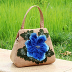 Ethnic Embroidered Floral Canvas Tote Handbag for Women Canvas Tote Handbag Richie's style6