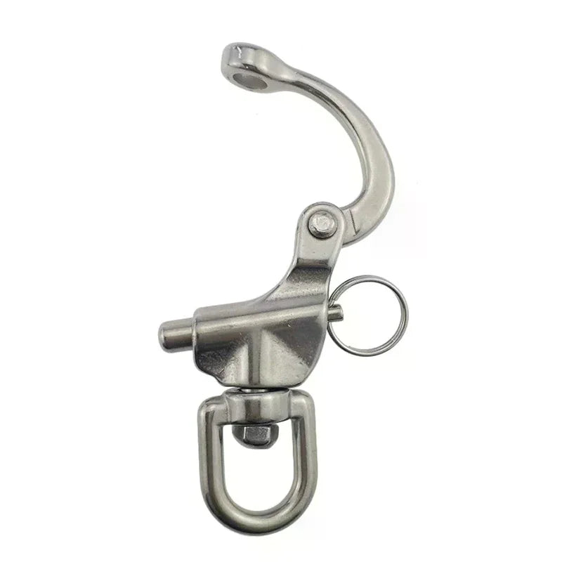 316 Stainless Steel Swivel Eye Snap Shackle | Quick Release Marine Marine Snap Shackle Richie's