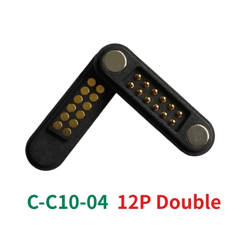 3-Pin Magnetic Pogo Pin Connector Male Female Set | CE RoHS Magnetic Pogo Connector Richie's C-C10-04 12P Double 5 Set