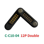 3-Pin Magnetic Pogo Pin Connector Male Female Set | CE RoHS Magnetic Pogo Connector Richie's C-C10-04 12P Double 5 Set