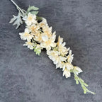 Large Silk Artificial Delphinium Flowers 2-Fork DIY Wedding Decor Artificial Flowers Richie's Champagne