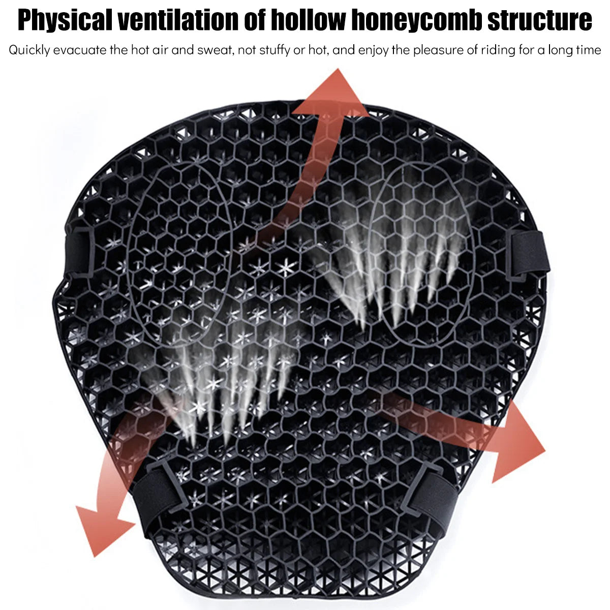 3D Honeycomb Gel Motorcycle Seat Cushion Cover – Universal Fit Motorcycle Seat Cover Richie's